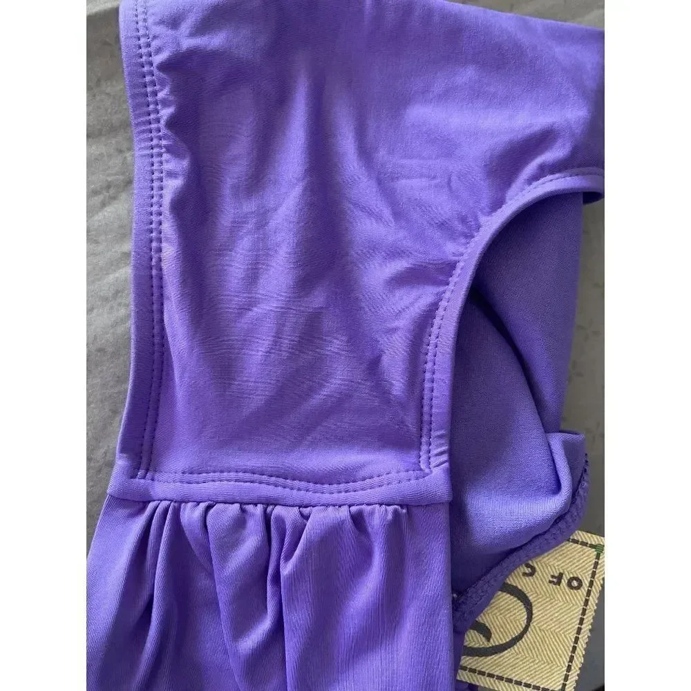 Cole Purple Ruched Side Swimsuit Bottom Size 20 NWT